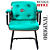 Cadeira Design Office Eames Signature Interlocutor Black - Capa em Madeira -Verde Água - Imagem 7