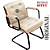 Cadeira Design Office Eames Signature Interlocutor Black - Capa em Madeira - Bege - Imagem 4