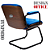 Cadeira Design Office Eames Signature Interlocutor Black - Capa em Madeira - Azul Bebê - Imagem 3