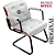 Cadeira Design Office Eames Signature Interlocutor Black - Capa em Madeira - Branco - Imagem 6
