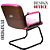 Cadeira Design Office Eames Signature Interlocutor Black - Capa em Madeira - Rosa Claro - Imagem 5