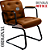 Cadeira Design Office Eames Signature Interlocutor Black - Capa em Madeira - Caramelo - Imagem 6