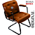 Cadeira Design Office Eames Signature Interlocutor Black - Capa em Madeira - Caramelo - Imagem 5