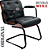 Cadeira Design Office Eames Signature Interlocutor Black - Capa em Madeira - Cinza Escuro - Imagem 3
