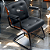 Cadeira Design Office Eames Signature Interlocutor Black - Capa em Madeira - Cinza Escuro - Imagem 2