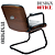 Cadeira Design Office Eames Signature Interlocutor Black - Capa em Madeira - Cinza Claro - Imagem 7