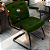 Cadeira Design Office Eames Signature Interlocutor Black - Capa em Madeira - Verde Escuro - Imagem 2