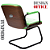 Cadeira Design Office Eames Signature Interlocutor Black - Capa em Madeira - Verde Limão - Imagem 5