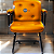 Cadeira Design Office Eames Signature Interlocutor Black - Capa em Madeira - Laranja - Imagem 1