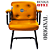 Cadeira Design Office Eames Signature Interlocutor Black - Capa em Madeira - Laranja - Imagem 5