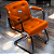 Cadeira Design Office Eames Signature Interlocutor Black - Capa em Madeira - Laranja - Imagem 2
