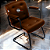 Cadeira Design Office Eames Signature Interlocutor Black - Capa em Madeira - Marrom - Imagem 2