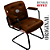Cadeira Design Office Eames Signature Interlocutor Black - Capa em Madeira - Marrom - Imagem 5