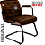 Cadeira Design Office Eames Signature Interlocutor Black - Capa em Madeira - Marrom - Imagem 6