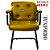 Cadeira Design Office Eames Signature Interlocutor Black - Capa em Madeira - Amarelo Mostarda - Imagem 6