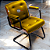Cadeira Design Office Eames Signature Interlocutor Black - Capa em Madeira - Amarelo Mostarda - Imagem 2