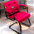 Cadeira Design Office Eames Signature Interlocutor Black - Capa em Madeira - Rosa Pink - Imagem 2