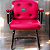 Cadeira Design Office Eames Signature Interlocutor Black - Capa em Madeira - Rosa Pink - Imagem 1
