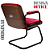 Cadeira Design Office Eames Signature Interlocutor Black - Capa em Madeira - Rosa Pink - Imagem 5