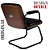 Cadeira Design Office Eames Signature Interlocutor Black - Capa em Madeira - Preto - Imagem 8