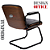 Cadeira Design Office Eames Signature Interlocutor Black - Capa em Madeira - Preto - Imagem 4