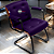 Cadeira Design Office Eames Signature Interlocutor Black - Capa em Madeira - Roxo - Imagem 2