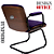 Cadeira Design Office Eames Signature Interlocutor Black - Capa em Madeira - Roxo - Imagem 5