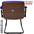 Cadeira Design Office Eames Signature Interlocutor Black - Capa em Madeira - Azul Royal - Imagem 3