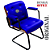 Cadeira Design Office Eames Signature Interlocutor Black - Capa em Madeira - Azul Royal - Imagem 4