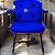 Cadeira Design Office Eames Signature Interlocutor Black - Capa em Madeira - Azul Royal - Imagem 1
