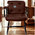 Cadeira Design Office Eames Signature Interlocutor Black - Capa em Madeira - Vermelho Vinho - Imagem 1