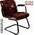 Cadeira Design Office Eames Signature Interlocutor Black - Capa em Madeira - Vermelho Vinho - Imagem 6