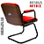 Cadeira Design Office Eames Signature Interlocutor Black - Capa em Madeira - Vermelho - Imagem 4