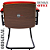 Cadeira Design Office Eames Signature Interlocutor Black - Capa em Madeira - Vermelho - Imagem 3