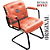 Cadeira Design Office Eames Signature Interlocutor Black - Capa em Madeira - Vermelho Telha - Imagem 3