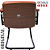 Cadeira Design Office Eames Signature Interlocutor Black - Capa em Madeira - Vermelho Telha - Imagem 4