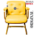 Cadeira Design Office Eames Signature Interlocutor Dourada - Capa em Madeira - Amarelo - Imagem 4