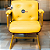 Cadeira Design Office Eames Signature Interlocutor Dourada - Capa em Madeira - Amarelo - Imagem 1