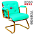 Cadeira Design Office Eames Signature Interlocutor Dourada - Capa em Madeira - Verde Água - Imagem 6