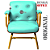 Cadeira Design Office Eames Signature Interlocutor Dourada - Capa em Madeira - Verde Água - Imagem 8