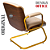 Cadeira Design Office Eames Signature Interlocutor Dourada - Capa em Madeira - Bege - Imagem 5