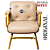 Cadeira Design Office Eames Signature Interlocutor Dourada - Capa em Madeira - Bege - Imagem 7