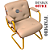 Cadeira Design Office Eames Signature Interlocutor Dourada - Capa em Madeira - Bege - Imagem 14