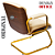 Cadeira Design Office Eames Signature Interlocutor Dourada - Capa em Madeira - Bege - Imagem 8