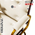 Cadeira Design Office Eames Signature Interlocutor Dourada - Capa em Madeira - Bege - Imagem 9