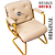 Cadeira Design Office Eames Signature Interlocutor Dourada - Capa em Madeira - Bege - Imagem 6