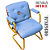 Cadeira Design Office Eames Signature Interlocutor Dourada - Capa em Madeira - Azul Bebê - Imagem 6