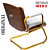 Cadeira Design Office Eames Signature Interlocutor Dourada - Capa em Madeira - Branco - Imagem 3
