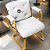 Cadeira Design Office Eames Signature Interlocutor Dourada - Capa em Madeira - Branco - Imagem 2