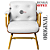 Cadeira Design Office Eames Signature Interlocutor Dourada - Capa em Madeira - Branco - Imagem 9